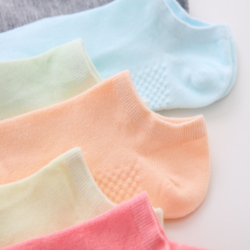 Cotton socks, women's candy-colored socks, massage bottom shallow socks, men's and women's boat socks, solid color invisible socks, street stall wholesale