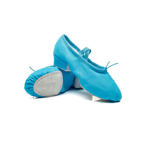 Dance shoes, women's soft sole practice shoes, adult teacher shoes, canvas straps, mid-heel yoga shoes, belly folk dance wholesale
