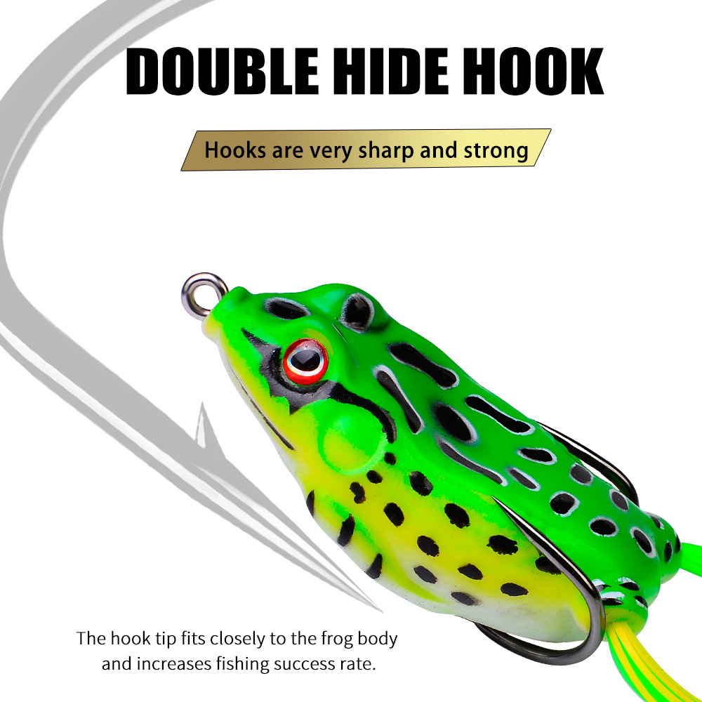 Soft Frogs Lures Soft Baits Bass Trout Fresh Water Fishing Lure