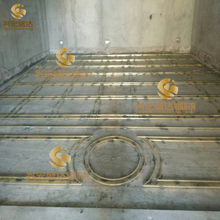 供应水磨石铜条 水磨石镶嵌铜条 t形铜条 地板分隔装饰铜条