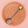 Cartoon cute children's spoon stainless steel, coffee mixing stick PVC from soft rubber, ice cream