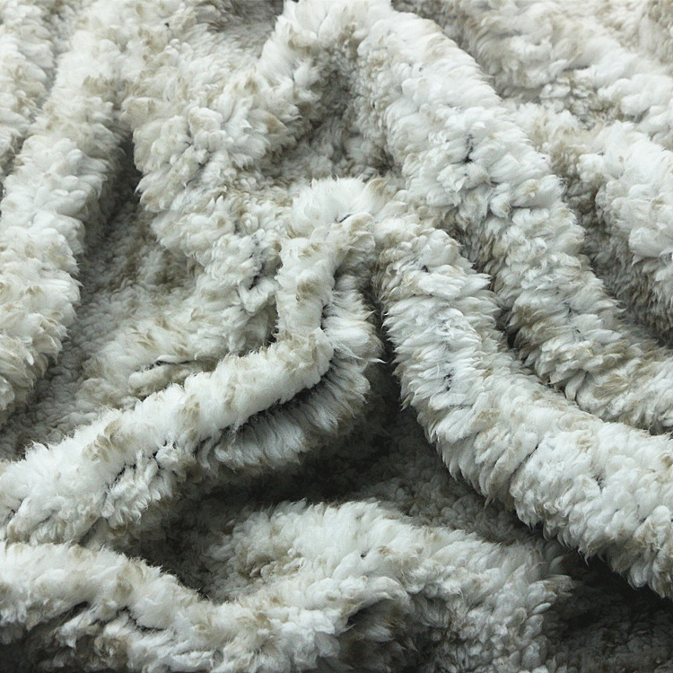 针织纬编摇粒起绒布舒棉绒背部满底印花单面羊羔绒梳棉绒舒棉绒布