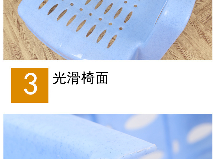 家居日用饭厅塑料靠背椅餐椅客厅塑料高背扶手椅塑料方凳太子椅详情9