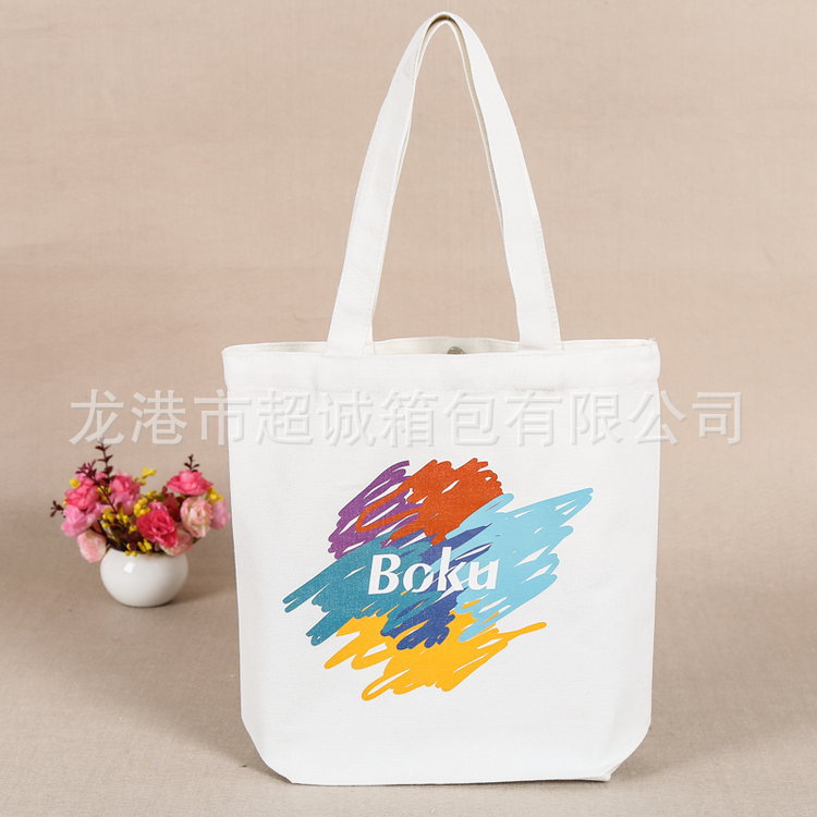 专业定制全棉涤棉手提袋 彩印帆布袋 热转印棉布袋定做
