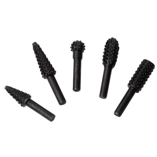 5-piece set of woodworking special-shaped rotary files, wood carving knife, woodworking files, sanding head, embossed rotary file