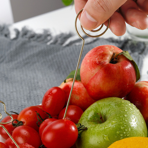 304 stainless steel fruit pick, creative signature piece, fruit snack pick, fork, fruit needle, integrated cocktail pick