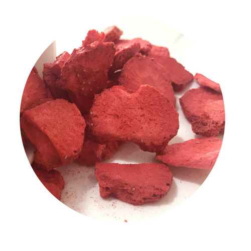 Strawberry Slice Freeze-Dried Manufacturer Bulk Wholesale Oat Fruit and Vegetable Crisps Flower Tea Trendy Snack Bulk Wholesale
