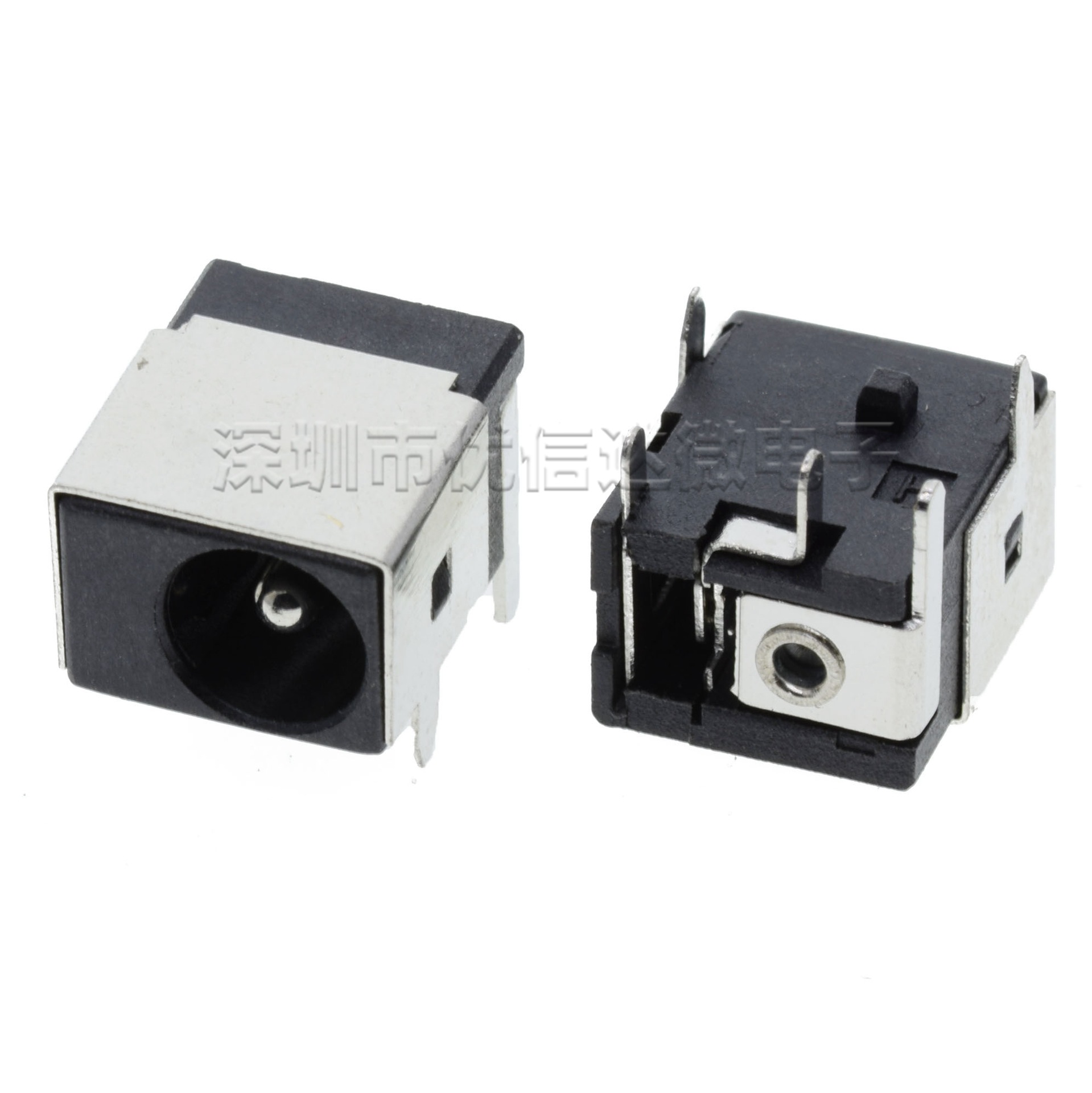 电源插座DC044 接口半包 5.5*2.1MM DC电源插座 DC044三脚电源座