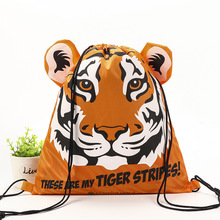 厂家定做涤纶束口袋背包袋抽绳袋无纺布拉绳袋印logo双肩背袋定制