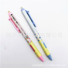 学生新款热转印画膜可擦中性笔侧按压学生摩擦水性笔定制整版画膜