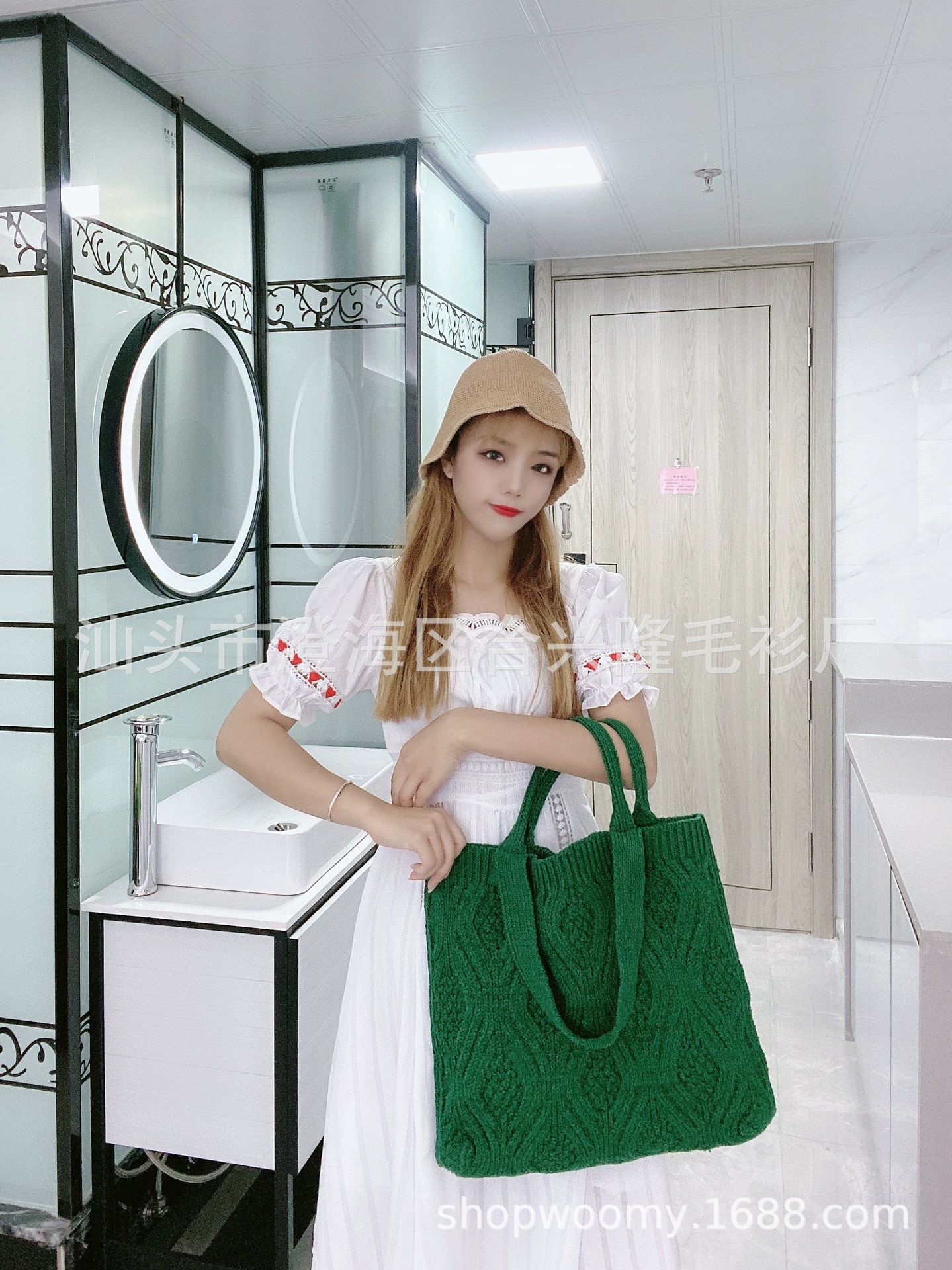 knitted retro universal shoulder bag, purse