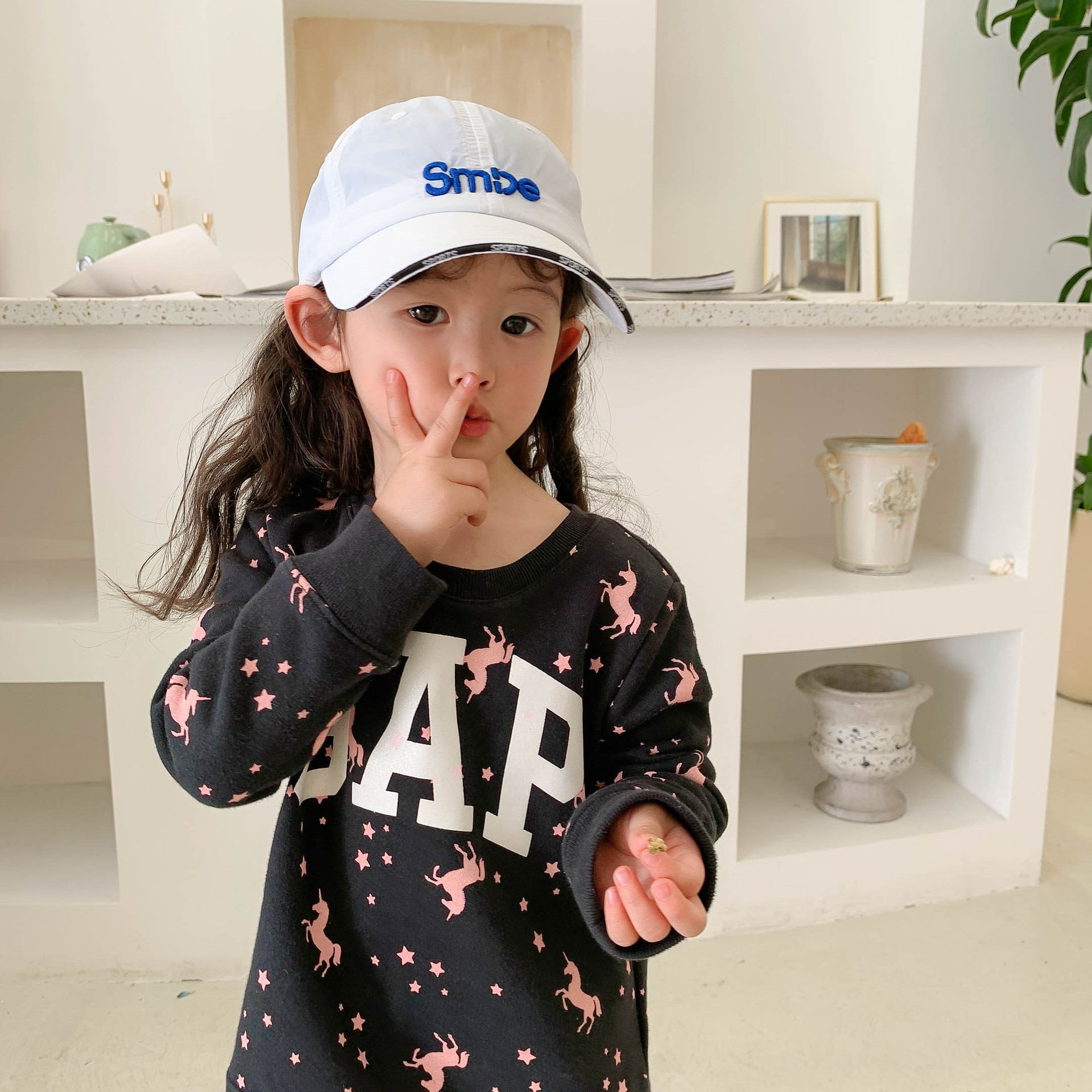 Children's Quick-drying Sunscreen Letter Baseball Cap display picture 2