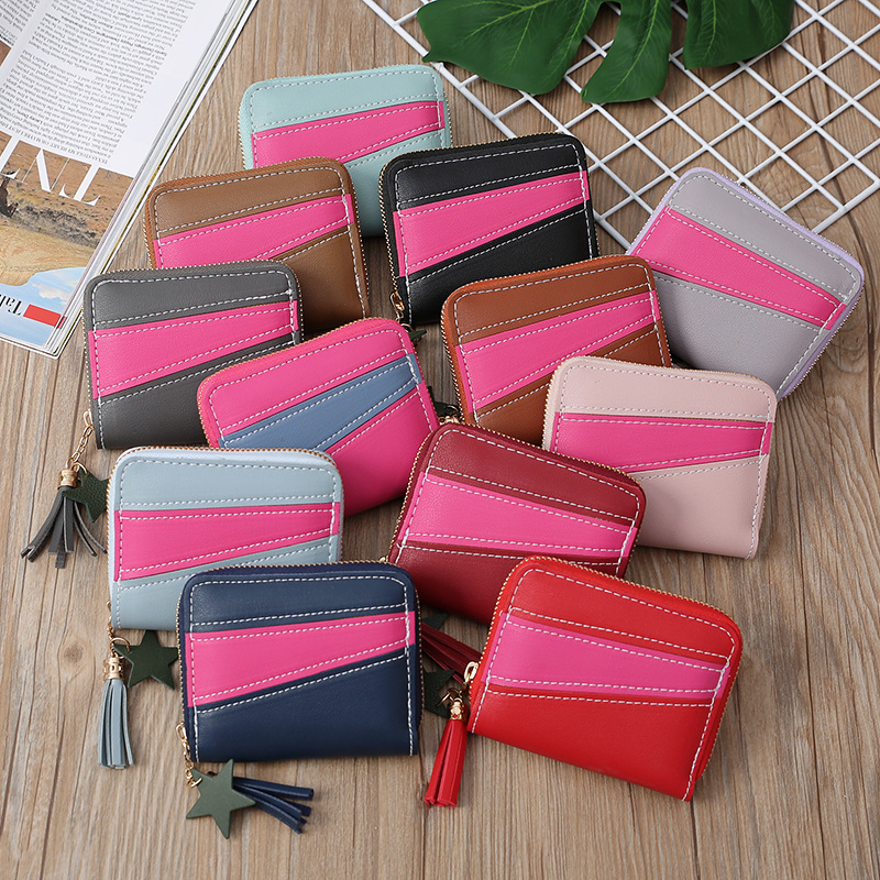 Korean Contrast Color Short Creative Wallet Wholesale display picture 21