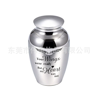 wish热销宠物骨灰罐子45*70mm 纪念亲人毛发遗骨翅膀骨灰坛骨灰盒