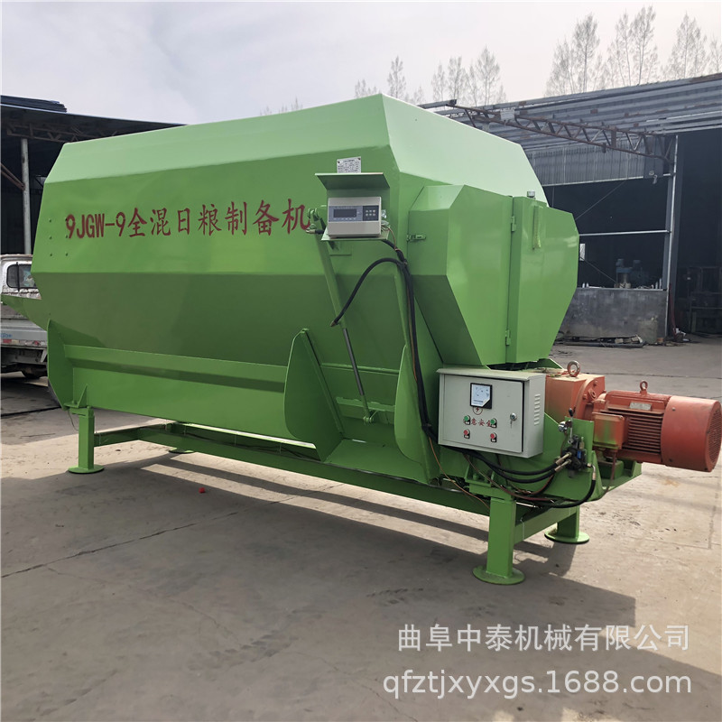 蚌埠合金钢TMR搅拌机 卧式双绞龙搅草机