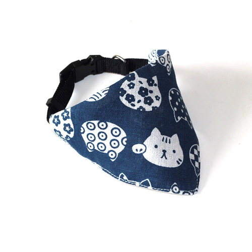 Pet triangle scarf, dog scarf, cat collar, Christmas small dog saliva scarf, Japanese scarf, cute and sweet style