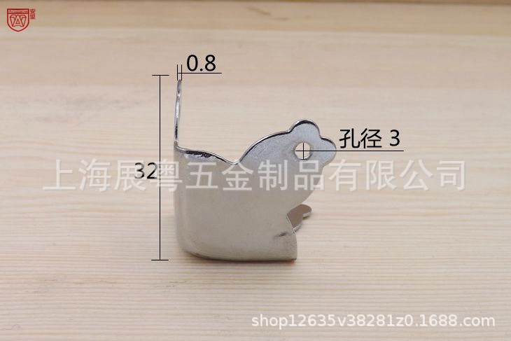 No. 2 caja de madera de esquina de borde de tres lados de 90 grados de protección de ángulo de hierro de metal de ángulo recto ángulo fijo código de ángulo accesorios de caja de avión