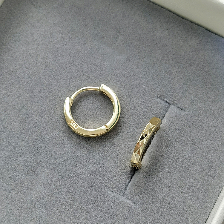 EH601778车花素银耳扣