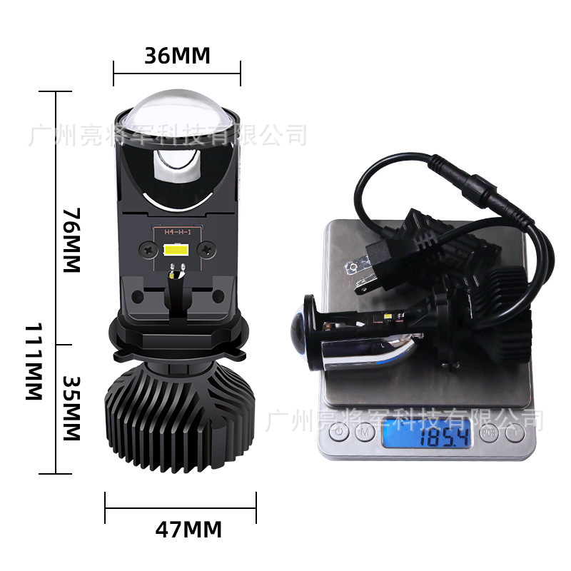 Y6D coche nuevo lente de doble luz motocicleta coche LED faro H4 mini integrado ultra-alta potencia Amazon