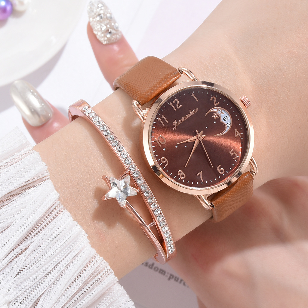 Fashion Moon Buckle Quartz Women's Watches display picture 3