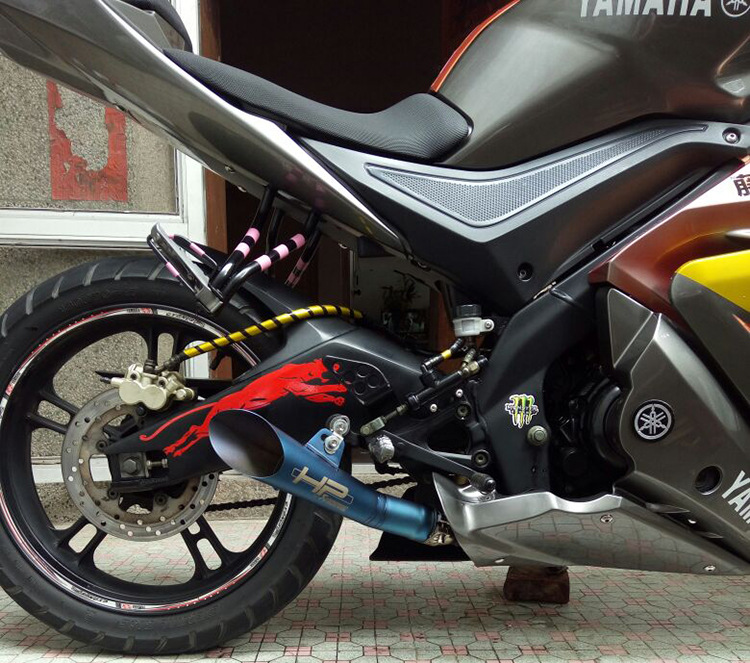 Suitable for NINJA400 small Ninja 350 R6 spring breeze 250 Huanglong 600 modified Universal fried street exhaust chimney