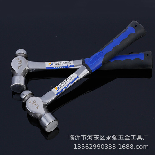 Feiyue brand one-piece solid forged round-head hammer with one-piece steel handle, round-head forged outdoor short hammer, hand hammer