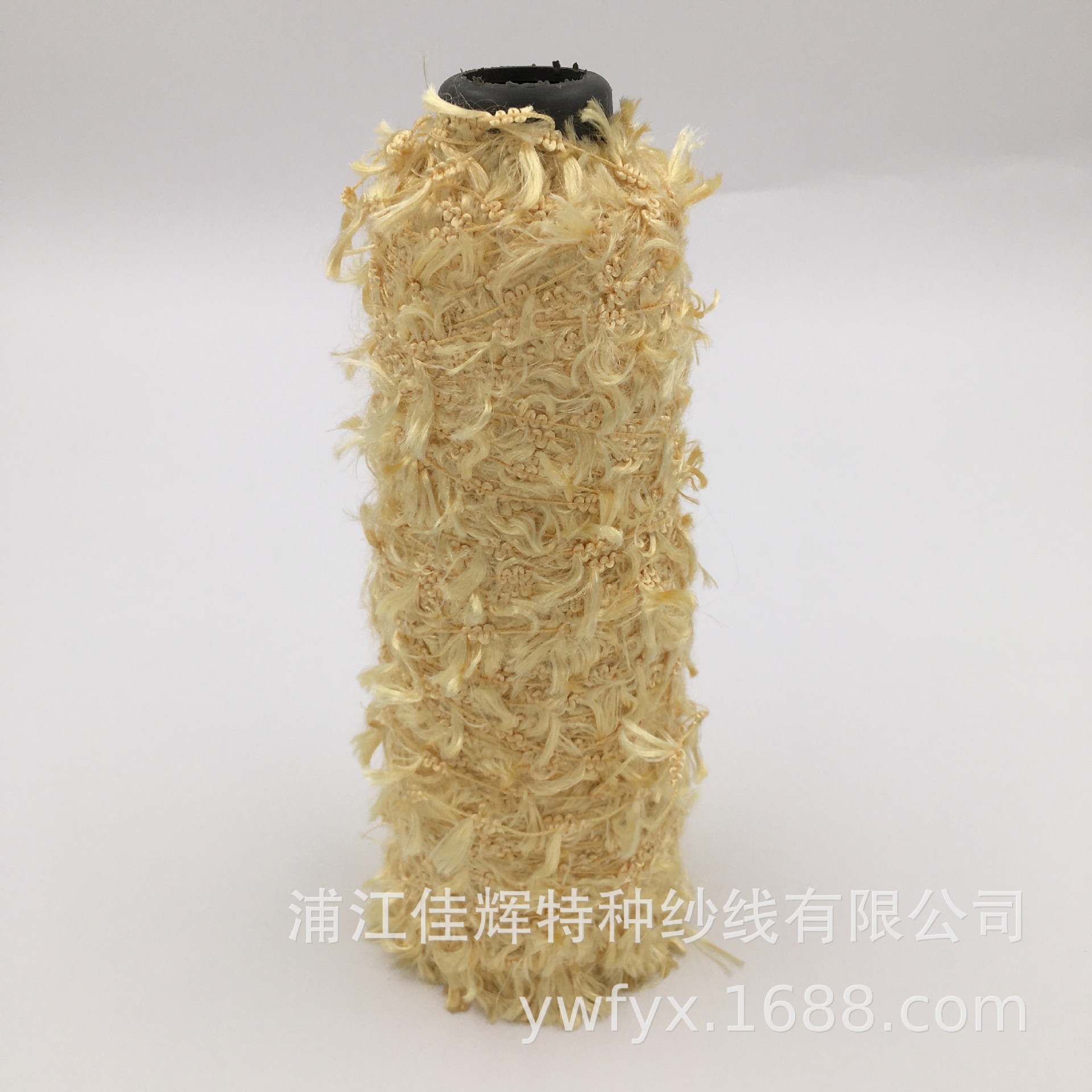 厂家定制 马尾纱 100%涤纶 手编制帽子手套围巾 特种花式纱