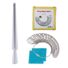 Ring Set Combo - Mido Ring Size Gauge (Hong Kong, UK, Europe, Japan Finger Size Measurement)