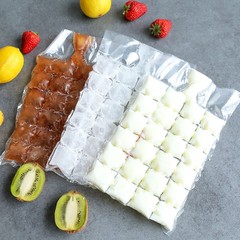 Freeze ice cube tray, disposable soda ice bag, edible storage fruit juice self-sealing ice bag