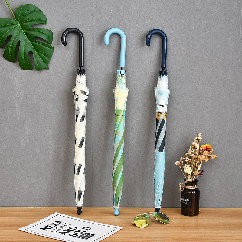 磨砂动物儿童雨伞遮阳伞长柄直杆可爱卡通小孩晴雨伞童伞定制LOGO详情图2