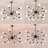 Creative retro ceiling lamp for living room, Scandinavian modern and minimalistic lights, wrought iron
