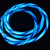 Factory wholesale single-headed light light Android Type-C horse-ray light light LED data cable 5A fast charging cable