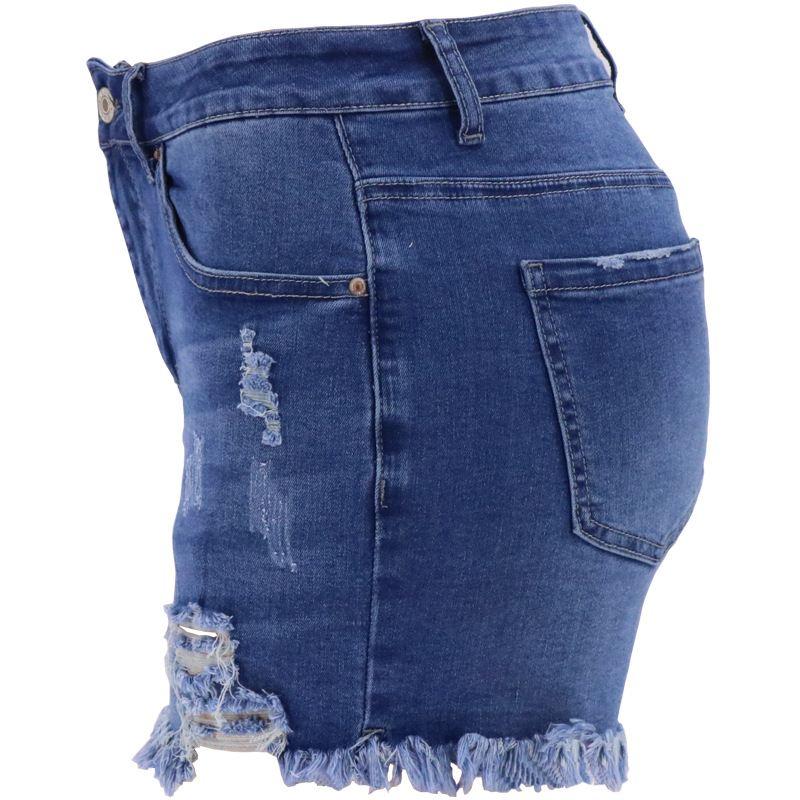 Ripped High Waist Women Denim Shorts - Shorts - Uniqistic.com