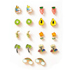 Brand cute fruit earrings, set, accessory, internet celebrity