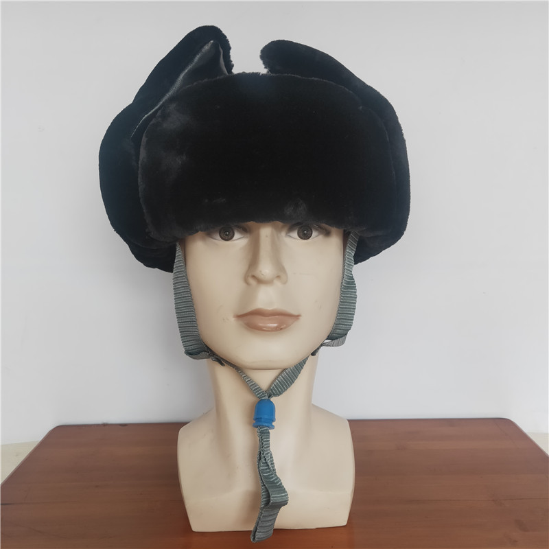 冬季防寒棉安全帽 羊剪绒ABS帽壳防砸安全帽 保暖劳保头盔现货