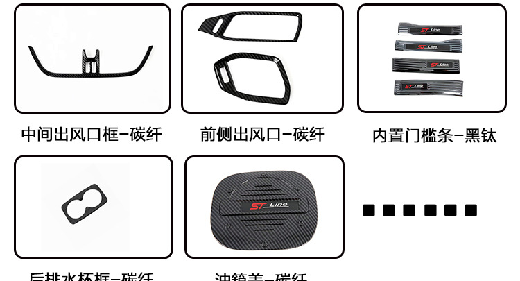 Suitable for 20 Ford Sharp rearview mirror decorative cover, reversing mirror anti-scratch protective cover, auto modification accessories
