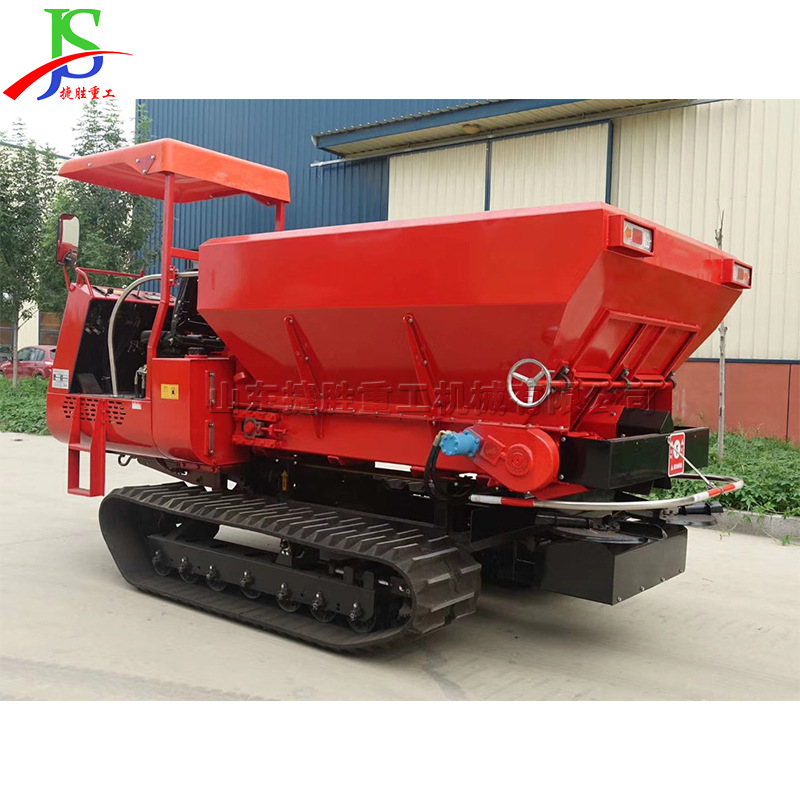 履带式自走式撒肥车 柴油大马力农田抛肥机 全地形有机肥撒粪车