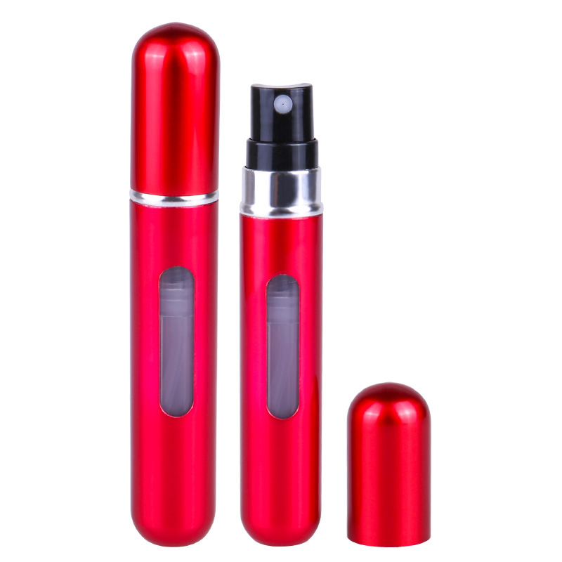 8ml de perfume sub-botella de llenado inferior redonda botella de spray de lápiz labial portátil de viaje Ciclo de alta gama