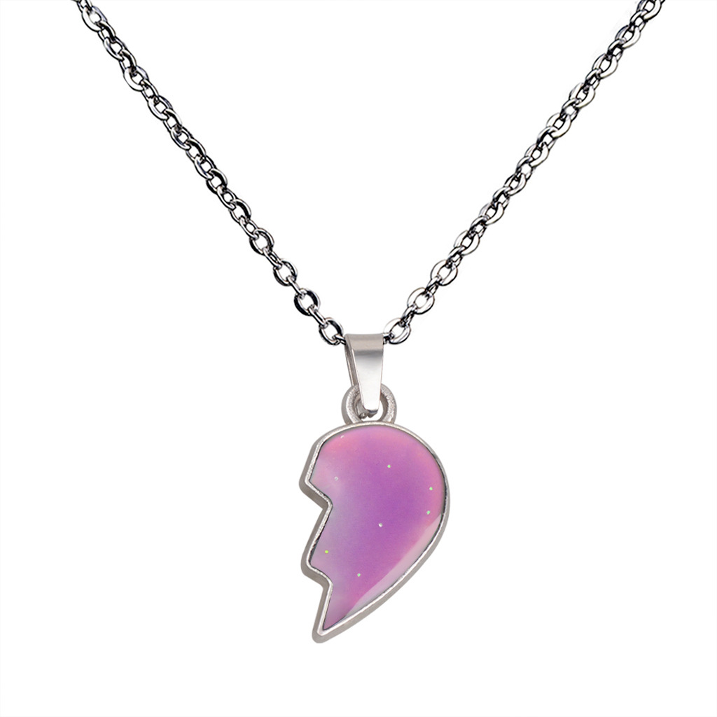 Angel Wings Color Changing Stainless Steel Necklace display picture 23