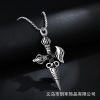 Necklace stainless steel, pendant hip-hop style, accessory, European style, simple and elegant design