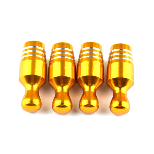 Car and motorcycle accessories Meizui bowling type aluminum alloy valve cap color valve cover accessories