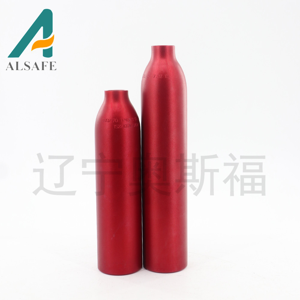 【奥斯福】厂家批发 0.35L 工业气体用铝瓶 铝合金小气瓶