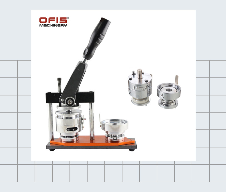 马口铁胸章机徽章制作机器金属胸章机旋转式手动胸章机详情图3
