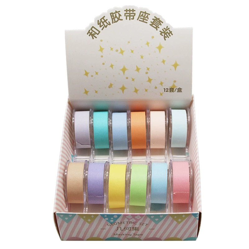 胶 纸 纸 讫 讫 讫 讫 set handbook decorative sticker cutter DIY macaron color gift sticker