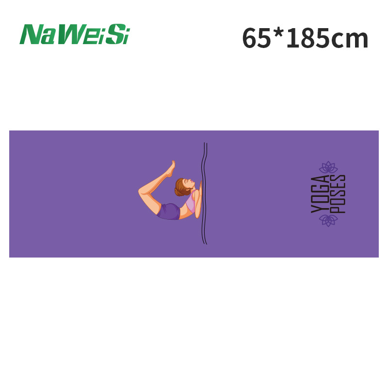 Estudio de Yoga de impresión portátil Toalla de yoga en stock antideslizante yogatowel Impresión digital Toalla de yoga