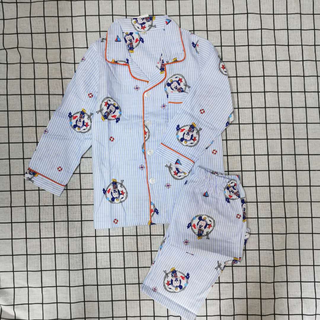 블루 만화 마우스 거즈 세트