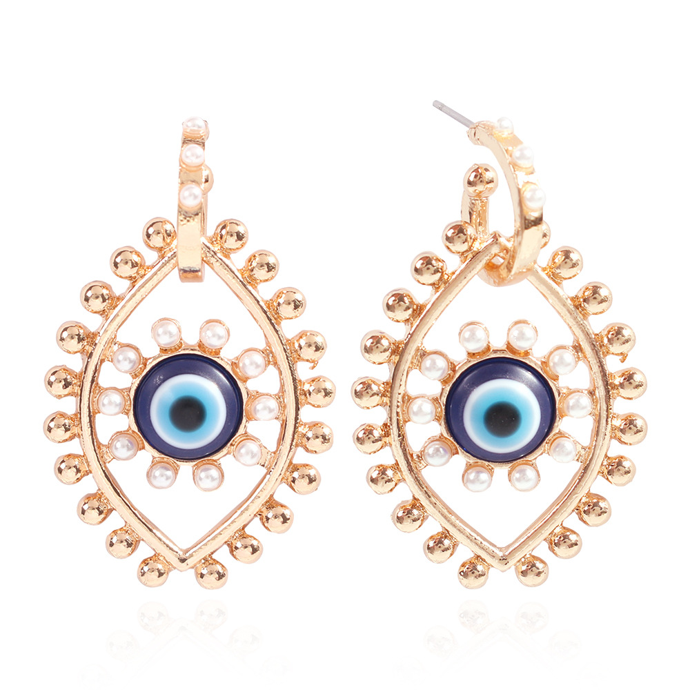 Fashion Earrings For Women New Devil's Eye Series Earrings Fashion Diamond Color Earrings Women display picture 4