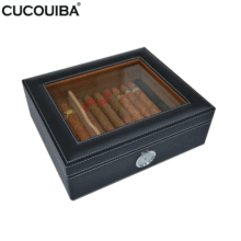 雪茄盒 新款真皮雪松木西达木专业保湿醇化雪茄盒 展示雪茄烟盒