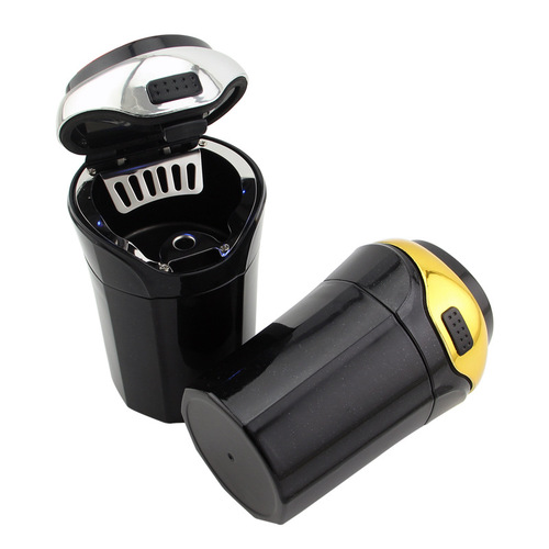 Car Flash N12A Car Cigarette Ashtray with Light and Cover Creative In-Car Automotive Accessories