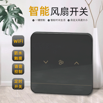 Cross-border special zigbee Intelligent switch WiFi Long-range Voice Control 86 type tuya Timing Fan switch